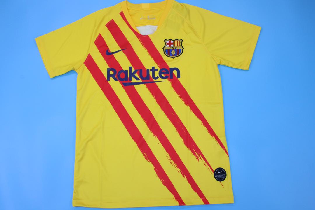 AAA Quality Barcelona 19/20 Fourth Yellow Soccer Jersey